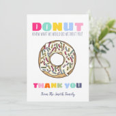 donut know what to do teacher gift CARD HOLDER Kaart (Staand voorkant)