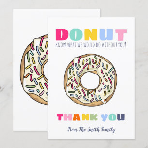donut know what to do teacher gift CARD HOLDER Kaart