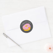Donut-koeken design Gift business branding Ronde Sticker (Envelop)