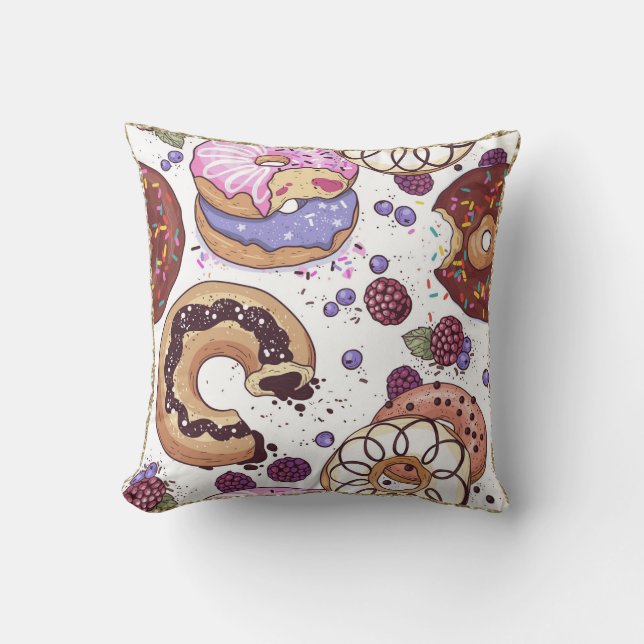 Donut Kunst Kussen (Voorkant)