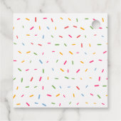 Donut kutsprinkles verjaardag waterverf bedankjes labels (Achterkant)