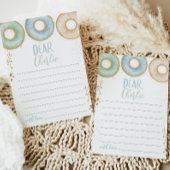 Donut kweek op 1e verjaardag Tijd Capsule Noot Bla Bedankkaart