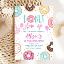Donut kweek Waterverf op onze zoete meisje op de d