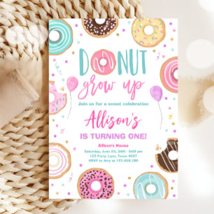 Donut kweek Waterverf op onze zoete meisje op de d Kaart