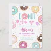 Donut kweek Waterverf op onze zoete meisje op de d Kaart (Voorkant)