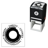 Donut lekkere dessert bakkerij koekje zelfinktende stempel (In situ)