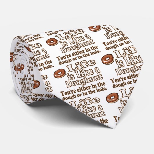 Donut Leven Stropdas (Opgerold)