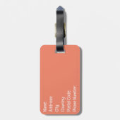 Donut liefde bagagelabel (Achterkant verticaal)