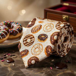 Donut Liefhebber Patroon Stropdas