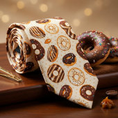 Donut Liefhebber Patroon Stropdas