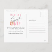 Donut liefje 1e verjaardag uitnodiging (Achterkant)