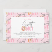 Donut liefje 1e verjaardag uitnodiging (Achterkant)