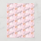 Donut liefje 1e verjaardag uitnodiging (Achterkant)