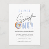 Donut liefje 1e verjaardag uitnodiging (Voorkant)