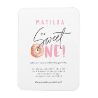 Donut liefje 1e verjaardag uitnodiging