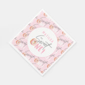 Donut liefje 1e verjaardag uitnodiging servet (Hoek)