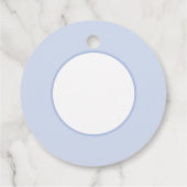 Donut liefje een eerste verjaardag gunt klassieker bedankjes labels (Achterkant)