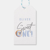 Donut liefje op 1e verjaardag cadeaulabel (Voorkant)