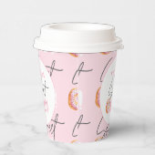 Donut liefje op 1e verjaardag papieren bekers (Rechts)