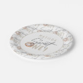 Donut liefje op 1e verjaardag papieren bordje (Gekanteld)