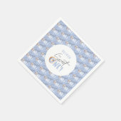 Donut liefje op het eerste verjaardag servet (Hoek)