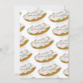 Donut Lights White, virtueel kerstfeest Kaart (Achterkant)