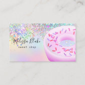 donut logo namaak pastel glitters  visitekaartje (Voorkant)