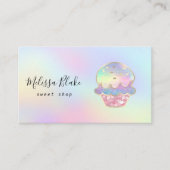 donut logo pastel colors background visitekaartje (Voorkant)