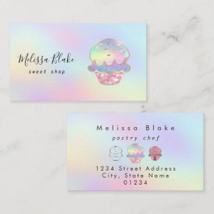 donut logo pastelkleuren achtergrond visitekaartje