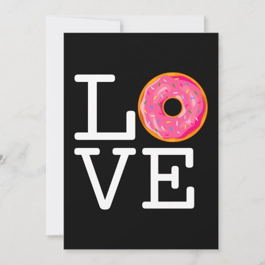 Donut Love Feestdagenkaart (Voorkant)