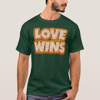Donut Love Wins Baker Donuts Lover Baking Bled T-shirt