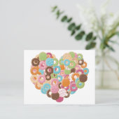 Donut Lover briefkaart (Staand voorkant)