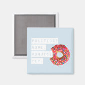 Donut Lover Magnet Blue (Voorkant / Achterkant)
