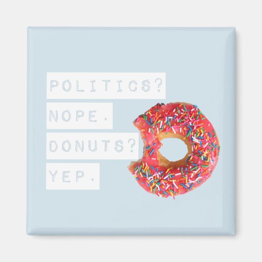 Donut Lover Magnet Blue (Voorkant)