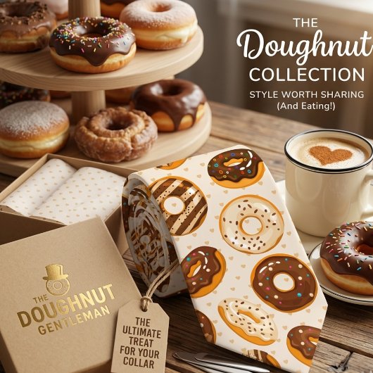 Donut Lover Patroon  Stropdas