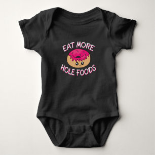 Donut Lover Pun - Eat more Hole Foods Romper