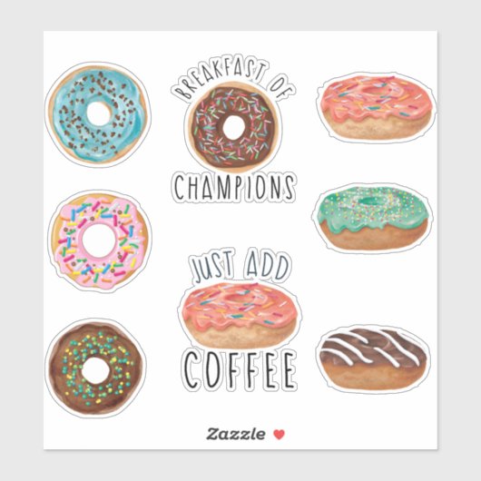Donut Lover Sticker Sheet (Vel)