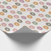 Donut Lover's Pattern - Pastelstrooien & Strepen Cadeaupapier (Hoek)