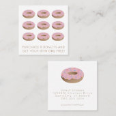 donut loyaliteitsstempel klantenkaartje (Voorkant / Achterkant)