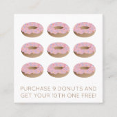 donut loyaliteitsstempel klantenkaartje (Voorkant)