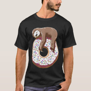Donut Luiaard Slapend Op Een Donut Luiaard Banket T-shirt