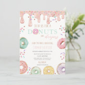 Donut & Luier Baby Sprinkle Feest Kaart (Staand voorkant)