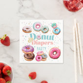 Donut & Luiers Baby shower Feestservetten Servet (Insitu)