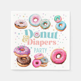 Donut & Luiers Baby shower Feestservetten Servet
