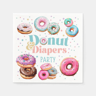 Donut & Luiers Baby shower Feestservetten Servet