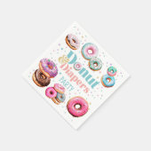 Donut & Luiers Baby shower Feestservetten Servet (Hoek)