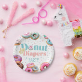 Donut & Luiers Baby shower Party Paper Bord (Feest)