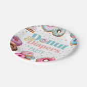 Donut & Luiers Baby shower Party Paper Bord (Gekanteld)
