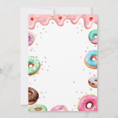 Donut & Luiers Sprinkle Baby shower Sjabloon Kaart (Achterkant)