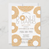 Donut & Luiers Sprinkle Caramel Baby shower Kaart (Voorkant)